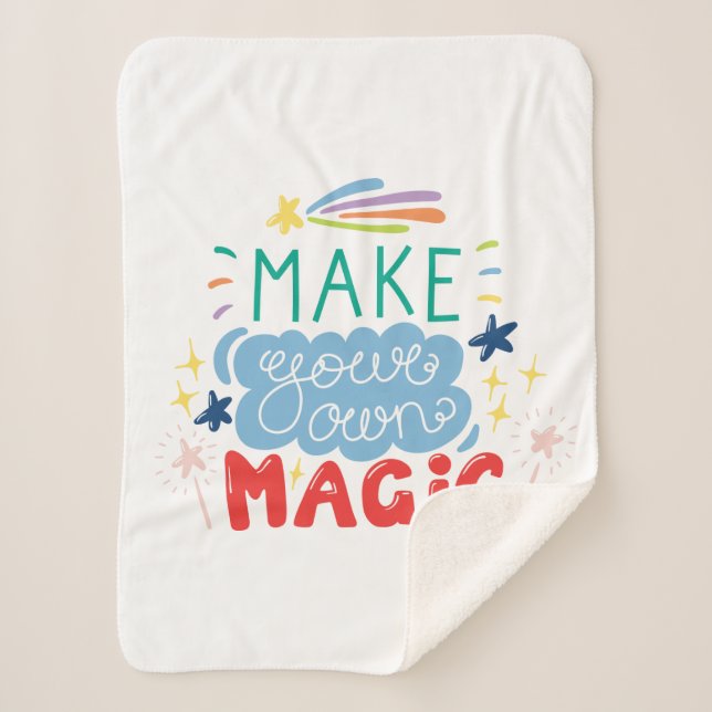 Machen Sie Ihre eigene Magie Sherpadecke (Vorderseite)