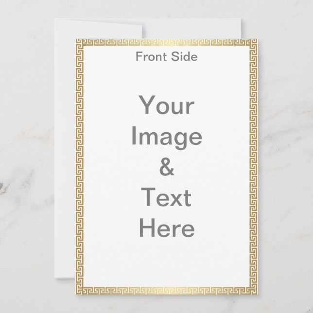 Machen Sie Ihre eigene Matte 12x18 Front und Back  Einladung (Vorderseite)