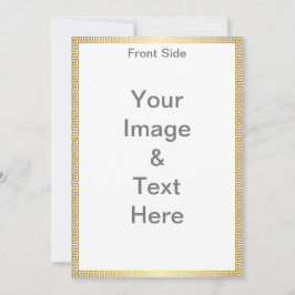 Machen Sie Ihre eigene Matte 12x18 Front und Back  Einladung
