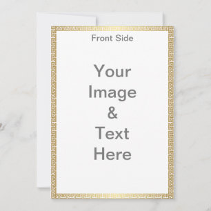 Machen Sie Ihre eigene Matte 12x18 Front und Back Einladung