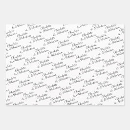 Machen Sie Ihre eigene Typografie personalisiert Geschenkpapier Set