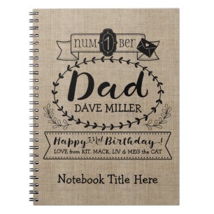 Machen Sie Ihre eigene Zahl 1 Notizblock