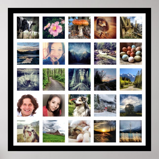 Machen Sie Ihre eigenen 25 Foto Gallery Style Poster (Vorne)