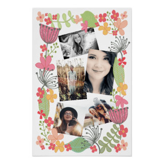 Machen Sie Ihre eigenen Erinnerungen FotoCollage Poster