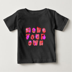Machen Sie Ihre eigenen Herzen Baby T-shirt