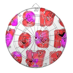 Machen Sie Ihre eigenen Herzen Dartscheibe