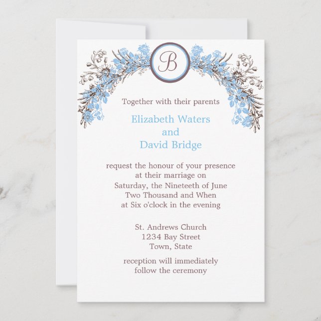 Machen Sie Ihre eigenen Hochzeitseinladungen Einladung (Vorderseite)