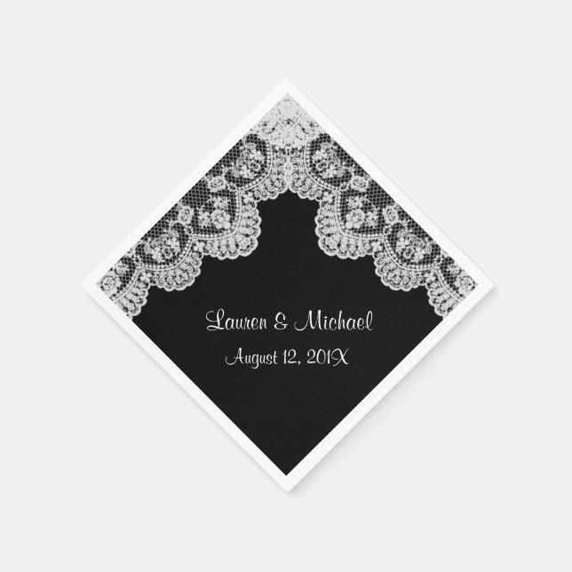 Machen Sie Ihre eigenen Imitate weiße Hochzeit. Serviette (Ecke)