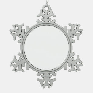 Machen Sie Ihre eigenen kundenspezifischen Schneeflocken Zinn-Ornament