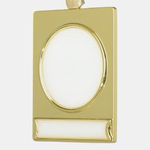Machen Sie Ihre eigenen kundenspezifisches Gold Banner-Ornament Gold