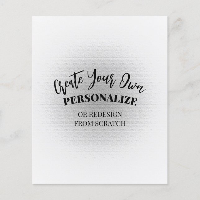 Machen Sie Ihre eigenen Maßstäbe Flyer (Vorne)