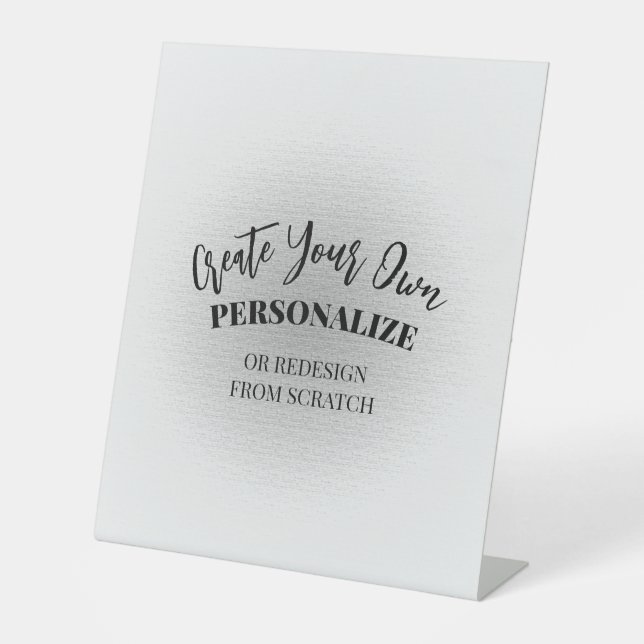 Machen Sie Ihre eigenen Maßstäbe Sockelschild (Vorderseite)