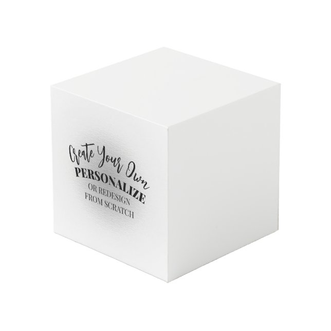 Machen Sie Ihre eigenen Maßstäbe Würfel (Vorderseite Schrägansicht)