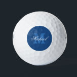 Machen Sie Ihre eigenen Namen Mongram Golf Bälle<br><div class="desc">Maßgeschneiderte, blaue Monogramm-Golfbälle für Damen und Herren. Mit Monogramm Golfbälle mit stilvoller Schriftzeichen. Personalisiertes Golf Ball Set mit Ihrem eleganten Text. Anpassbare Vorlage mit individuelle Name und mit Monogramm Anfangsbuchstaben. Stilvolle Geburtstagsgeschenkidee für Golfer und Golfer. Geeignet für sportliche Männer und Frauen. Machen Sie Ihr eigenes personalisierbares Golfgeschenk für Vater, Vater,...</div>