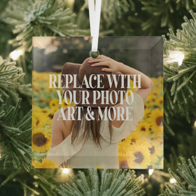 Machen Sie Ihre eigenen personalisiert Ornament Aus Glas (Insitu)