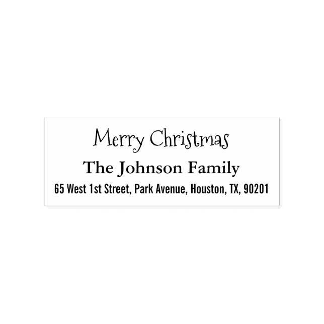 Machen Sie Ihre individuelle Weihnachtsferien-Rück Gummistempel (Prägung)