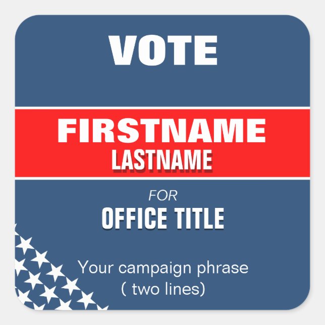 Machen Sie Ihre Kampagne zum Aufkleber (Vorderseite)