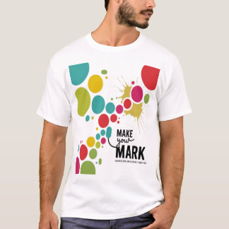 Machen Sie Ihre Mark - farbenfrohe Punkte T-Shirt