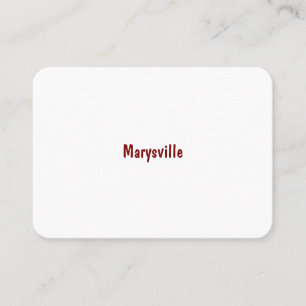 Machen Sie Ihre Marke 3,5" x 2,5" abgerundet Telefonnummerkarte