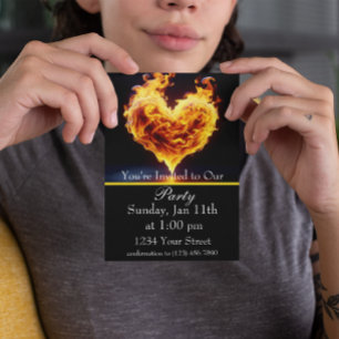 Machen Sie Ihre Nacht heiß: Sizzling Fire Party! Einladung