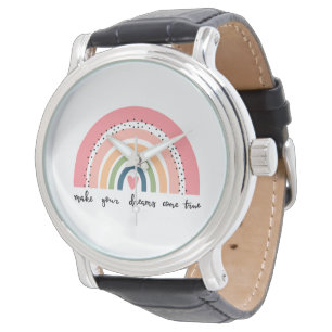 Machen Sie Ihre Träume wahr Regenbogen Armbanduhr