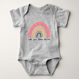 Machen Sie Ihre Träume wahr Regenbogen Baby Strampler