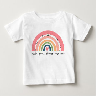 Machen Sie Ihre Träume wahr Regenbogen Baby T-shirt