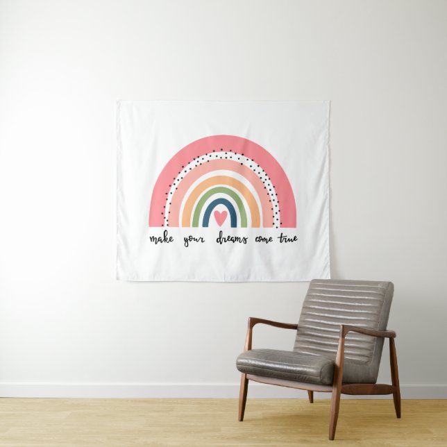 Machen Sie Ihre Träume wahr Regenbogen Wandteppich (Beispiel (Horizontal))