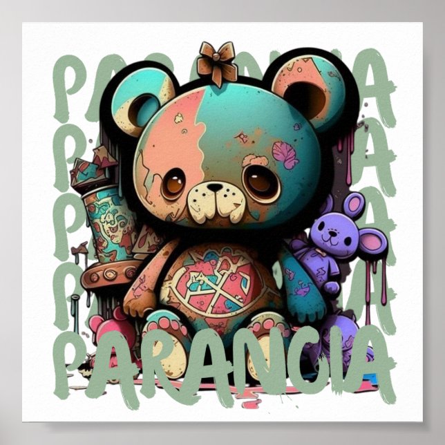 Machen Sie Ihre Zuhause Cozier mit einem Teddy-Bär Poster (Vorne)