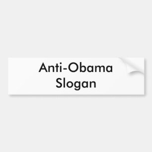 Machen Sie Ihren eigenen Anti-Obama-Autoaufkleber! Autoaufkleber