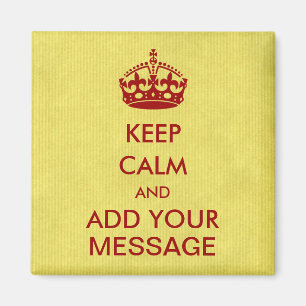 Machen Sie Ihren eigenen Behalt Ruhe Kühlschrankma Magnet