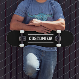 Machen Sie Ihren eigenen benutzerdefinierten Text  Skateboard