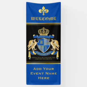 Machen Sie Ihren eigenen Coat von Arms Blue Gold A Banner