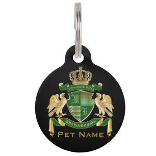 Machen Sie Ihren eigenen Coat von Arms Green Gold  Haustiermarke