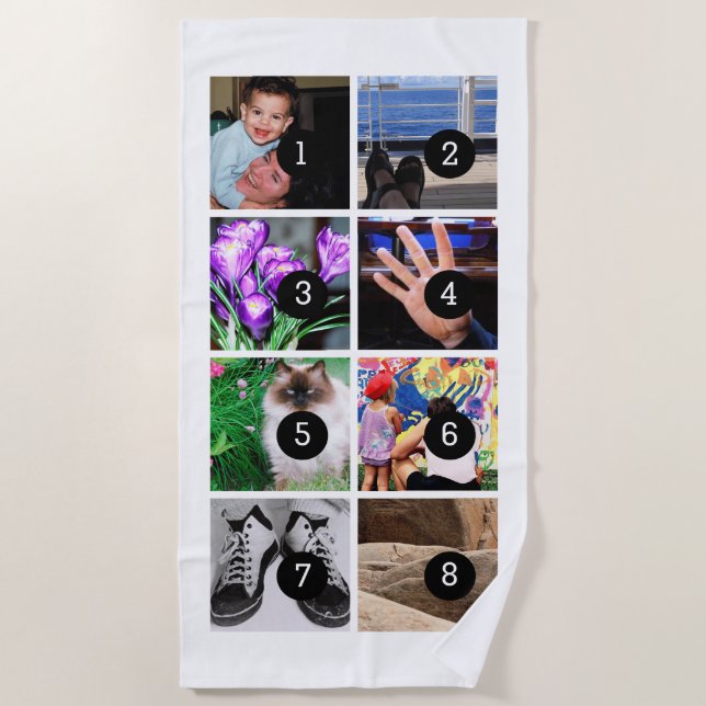 Machen Sie Ihren eigenen Dekor leicht mit 8 Strandtuch (Vorderseite)