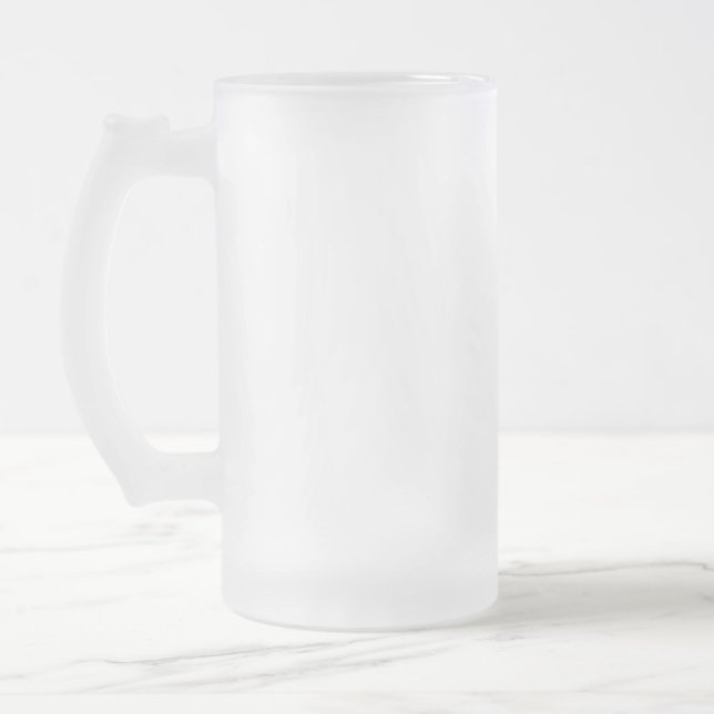 Machen Sie Ihren eigenen Entwurf Mattglas Bierglas (Links)