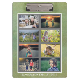 Machen Sie Ihren eigenen Familien-Foto-Collage Klemmbrett
