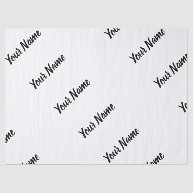 Machen Sie Ihren eigenen Individuelle Name Persona Seidenpapier (Vorderseite)