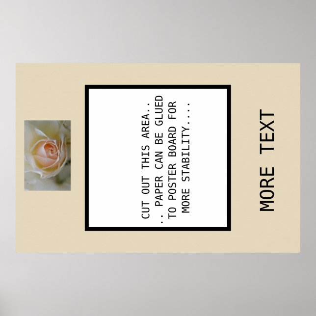 MACHEN SIE IHREN EIGENEN "INSTA - GRAM" FOTO FRAME POSTER (Vorne)