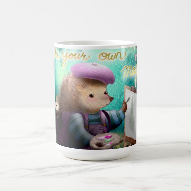 Machen Sie Ihren eigenen magischen Igel, Porcupine Kaffeetasse (Mittel)