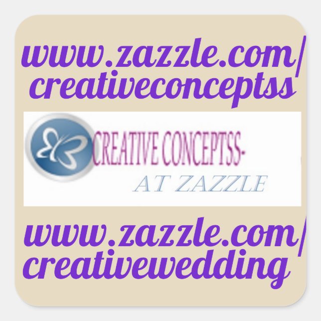 MACHEN SIE IHREN EIGENEN MINILABELS/GHIRA-PLATZ. QUADRATISCHER AUFKLEBER (Vorderseite)