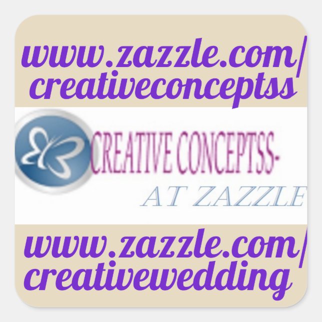 MACHEN SIE IHREN EIGENEN MINILABELS/GHIRA-PLATZ. QUADRATISCHER AUFKLEBER (Vorderseite)