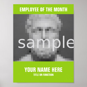 Machen Sie Ihren eigenen Mitarbeiter des monatlich Poster