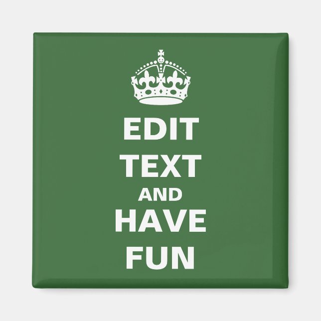 Machen Sie Ihren eigenen Parodie-Magneten! Magnet (Vorne)