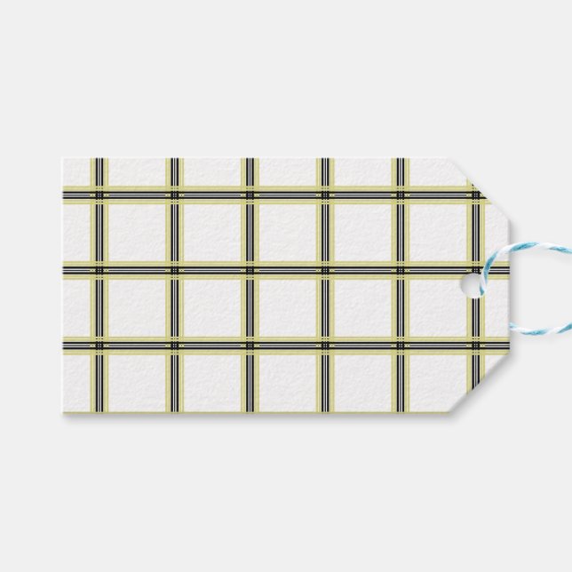 Machen Sie Ihren eigenen Tartan Geschenkanhänger (Vorderseite (Horizontal))