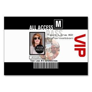 Machen Sie Ihren eigenen VIP-Durchlauf 8 Tischnummer