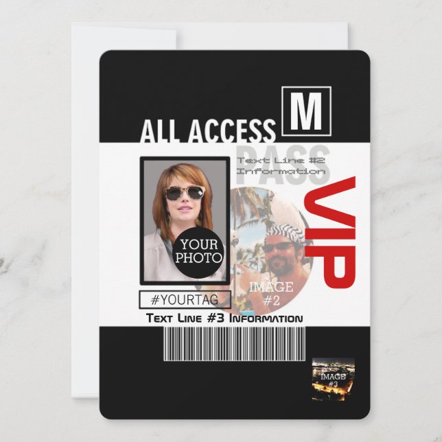 Machen Sie Ihren eigenen VIP Pass 8 Wege zu person (Vorderseite)