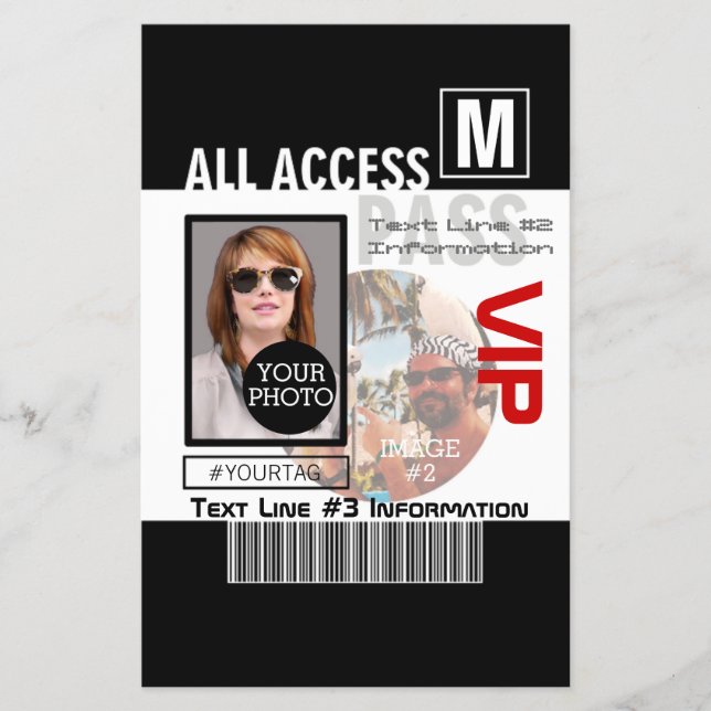 Machen Sie Ihren eigenen VIP Pass 8 Wege zu person Flyer (Vorne)