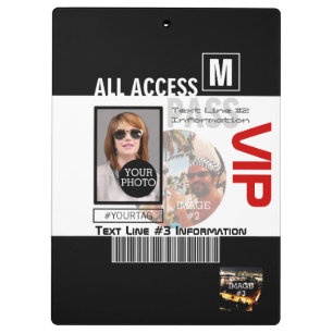 Machen Sie Ihren eigenen VIP Pass 8 Wege zu person Klemmbrett