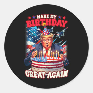 Machen Sie Ihren Geburtstag wieder großartig Runder Aufkleber